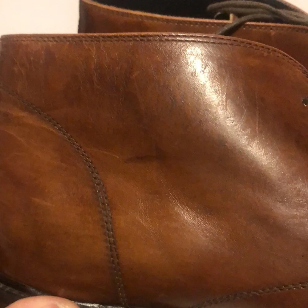 To Boot New York Men Cognac Aero Richard Leather Calf Chukka Boots